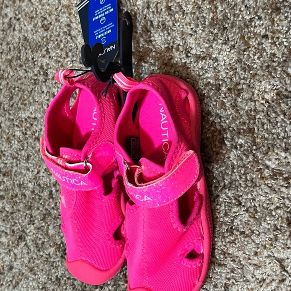 Nautica Kids Kettle Gulf Protective Water Shoes Closed-Toe Sport SZ9 Neon Pink - Picture 4 of 8